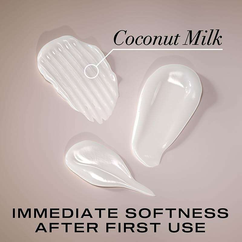 OGX Nourishing + Coconut Milk Conditioner, Hydrating & Restoring Conditioner Moisturizes for Soft Hair After the First Use, Paraben-Free, Sulfate-Free Surfactants, 25.4 fl. oz - Image 3