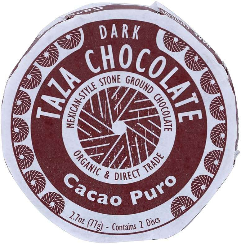 Taza Chocolate Organic Mexicano Disc 70% Dark Chocolate, Cacao Puro, 2.7 Ounce (1 Count), Vegan - Image 1
