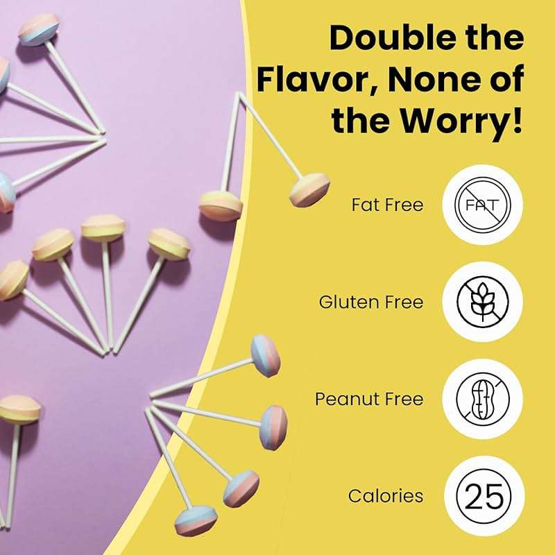 Smarties Lollies - Gluten Free, Peanut Free, Fat Free Assorted Fruity Flavors Lollipops - Low Calorie Perfect for Birthdays, Parties - Made by US Candy Company Since 1949 - 34 oz 120 Count (Pack of 1) - Image 2