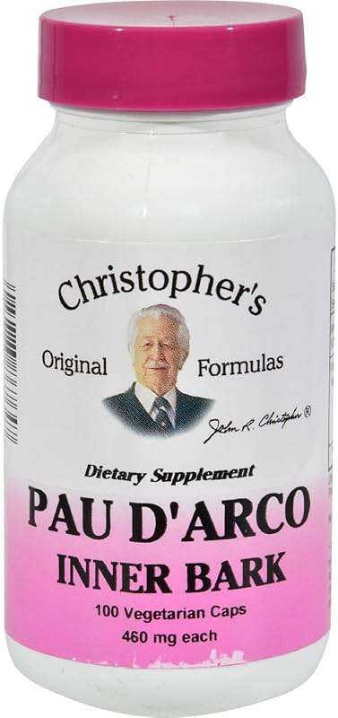 Christopher's Original Formulas PAU D'Arco, Herbal Supplement, 100 VegCaps - Image 1