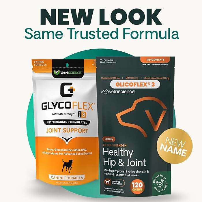 VetriScience Extra Strength Hip & Joint Supplement for Dogs – Supports Joint Health & Mobility, Vet-formulated w/Glucosamine, MSM & Green-Lipped Mussel – Chicken Flavor, 120 Chews - Image 2