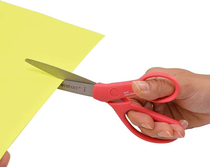 Westcott GEM Crystal-Design Scissors for Kids Ages 12+ - Back to School Essentials and Classroom Supplies - 7-Inch Pointed Student Scissors - for Right- or Left-Handed Use - Assorted Colors - 1 Pack - Image 7