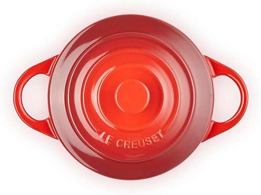 Le Creuset Stoneware Set of 4 Mini Cocottes with Cookbook, 8 oz. each, Cerise - Image 5