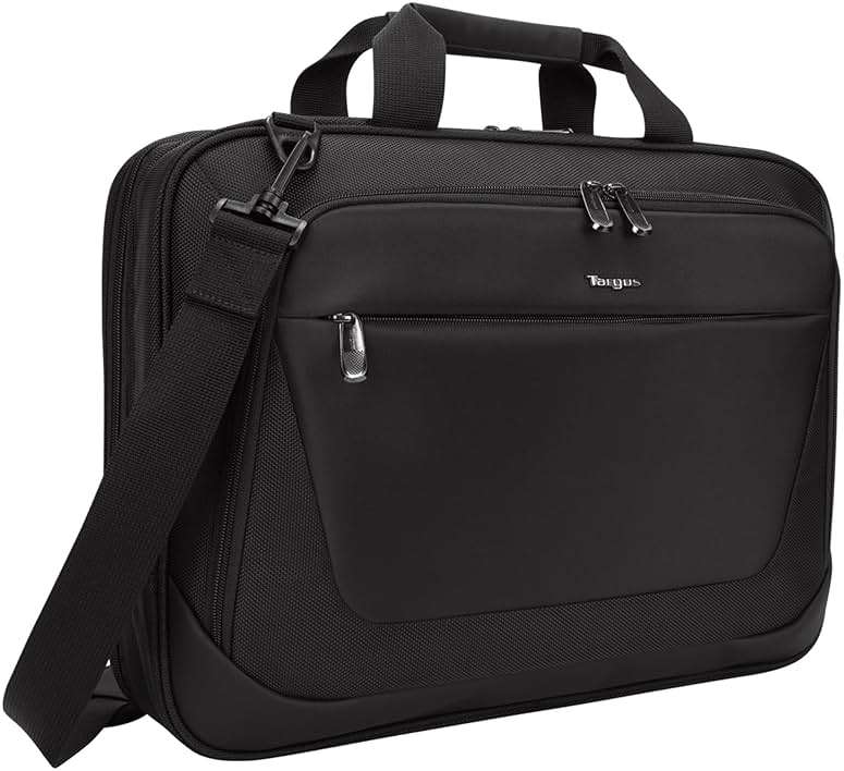 Targus CityLite Laptop Briefcase Shoulder Messenger Bag for 15.6-Inch Laptop, Black (TBT053US) - Image 1