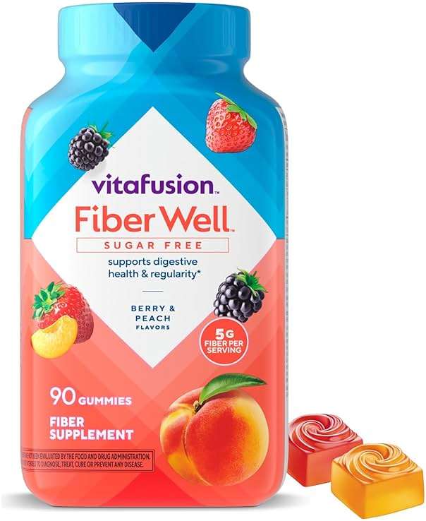 Vitafusion Fiber Well Gummy Vitamins, 90 Count (Packaging May Vary) - Image 1