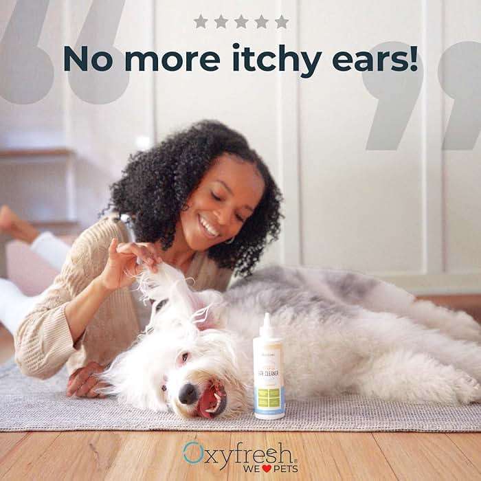 Oxyfresh Advanced Pet Ear Cleaner - Best Dog and Cat Ear Cleaning Solution - Helps with Yeast, Wax, Dirt & Itchy Ear Canal - Cleaning, Soothing, & Sting-Free Dog Ear Wash & Cat Ear Rinse - 8oz - Image 3