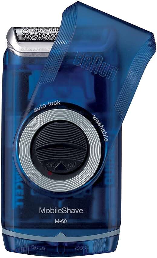 Braun Electric Razor for Men, M60b Mobile Electric Foil Shaver, Washable - Image 4