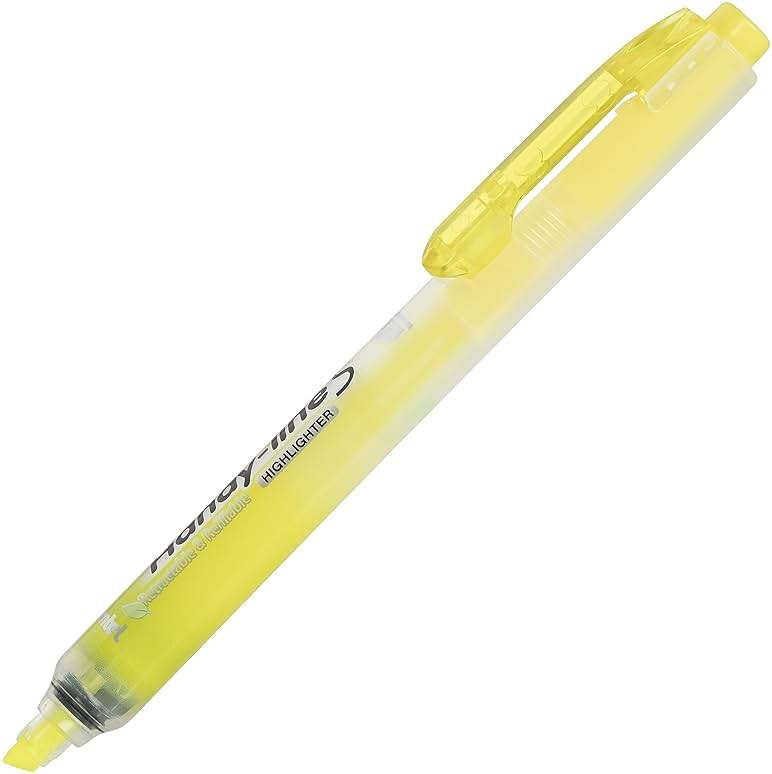 Pentel Handy-Line S Retractable Highlighter, Chisel Tip, Yellow Ink, 4/Pack (SXS15BP4G) - Image 2