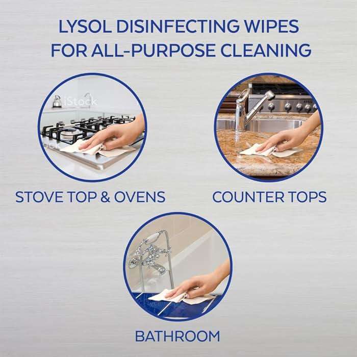 Lysol, Dual Action Complete Clean Disinfecting Wipes, White, 75 Count, Citrus, 450 Count, (Pack of 6) - Image 5