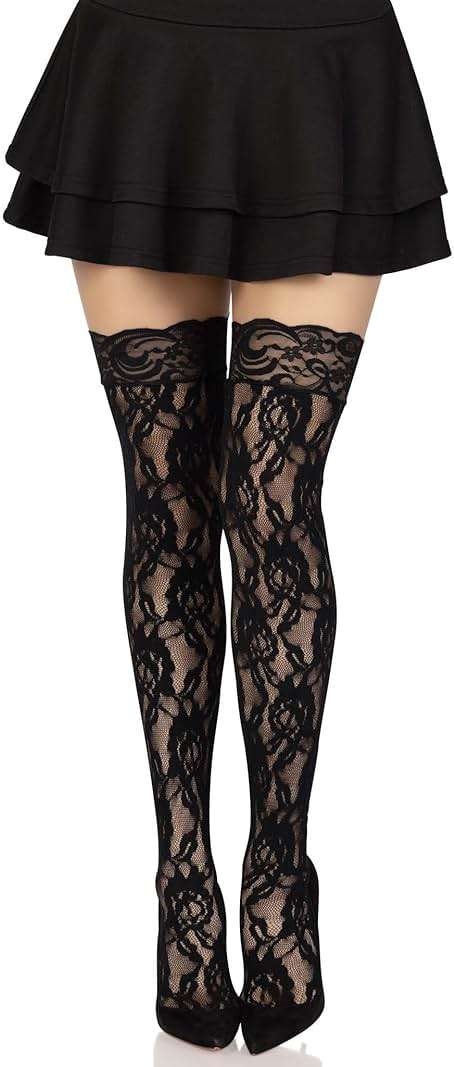 Leg Avenue Women's Hosiery Lace Thigh Highs - Image 1