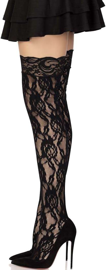 Leg Avenue Women's Hosiery Lace Thigh Highs - Image 3