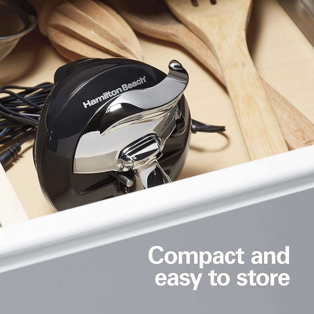 Hamilton Beach Walk 'n Cut Electric Can Opener for Kitchen, Use On Any Size, Automatic and Hand-Free, Cordless & Rechargeable, Easy Clean Removable Blade, Black (76501G) - Image 6