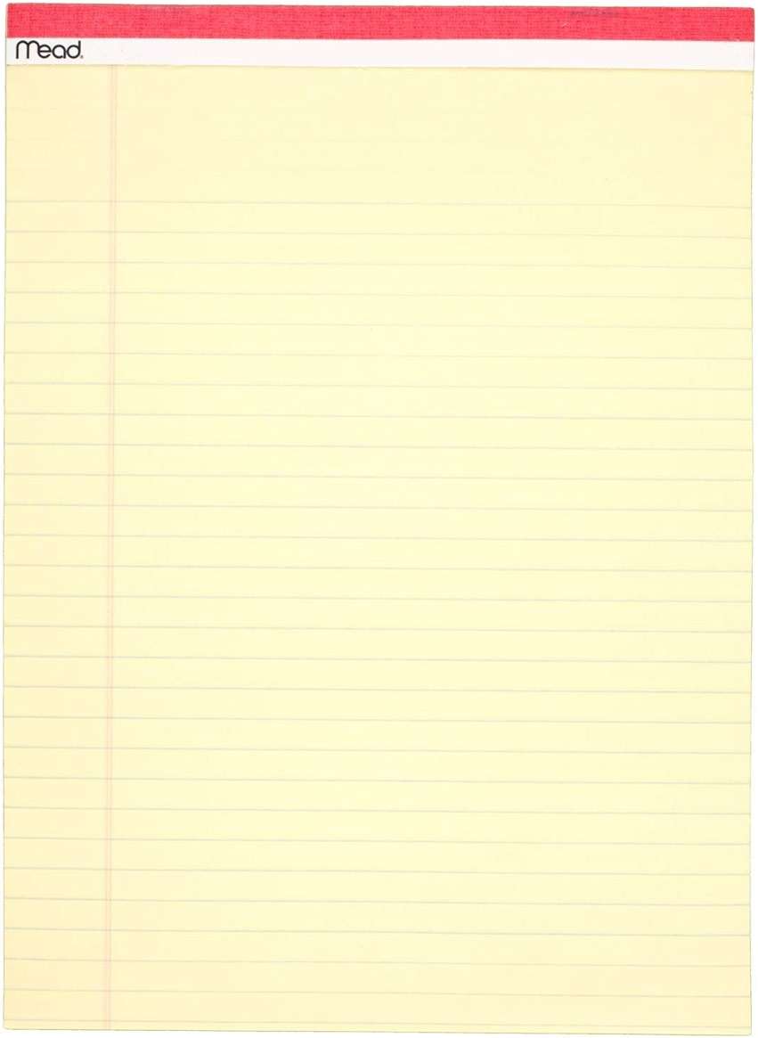 Mead Legal Pads, Wide Ruled Paper, 8-1/2" x 11-3/4", 50 Sheets, Memo Pads, Note Pads, Steno Pads, 3 Pack (59386) - Image 2