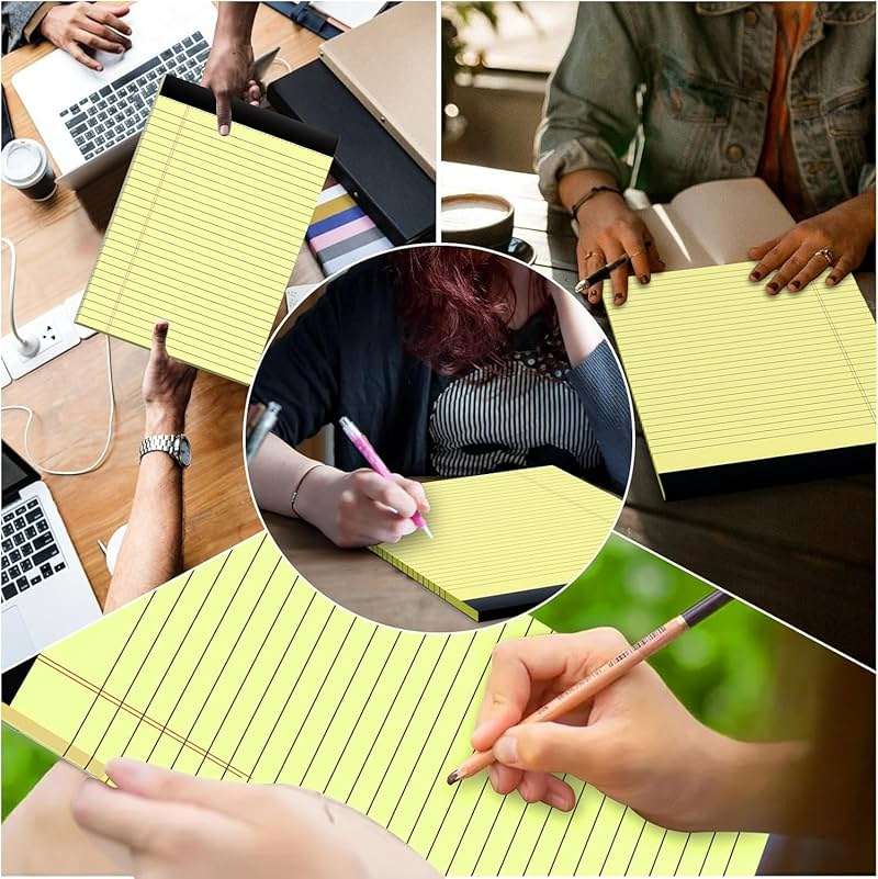 Mead Legal Pads, Wide Ruled Paper, 8-1/2" x 11-3/4", 50 Sheets, Memo Pads, Note Pads, Steno Pads, 3 Pack (59386) - Image 5