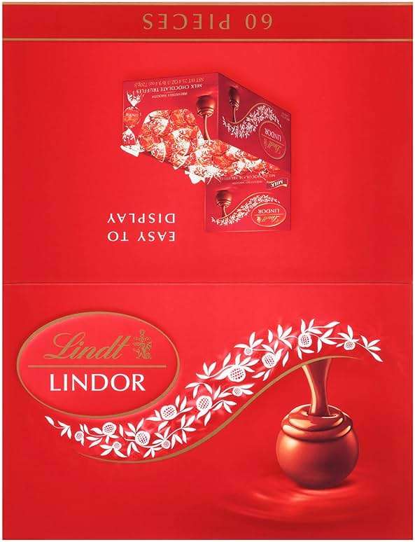 Lindt LINDOR Milk Chocolate Candy Truffles, Milk Chocolate with Smooth, Melting Truffle Center, 25.4 oz., 60 Count - Image 9