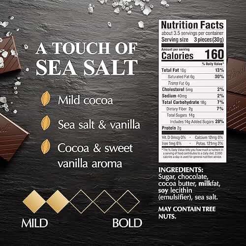 Lindt EXCELLENCE Sea Salt Dark Chocolate Bar, Dark Chocolate Candy with a Touch of Sea Salt, 3.5 oz. Bar (12 Pack) - Image 2