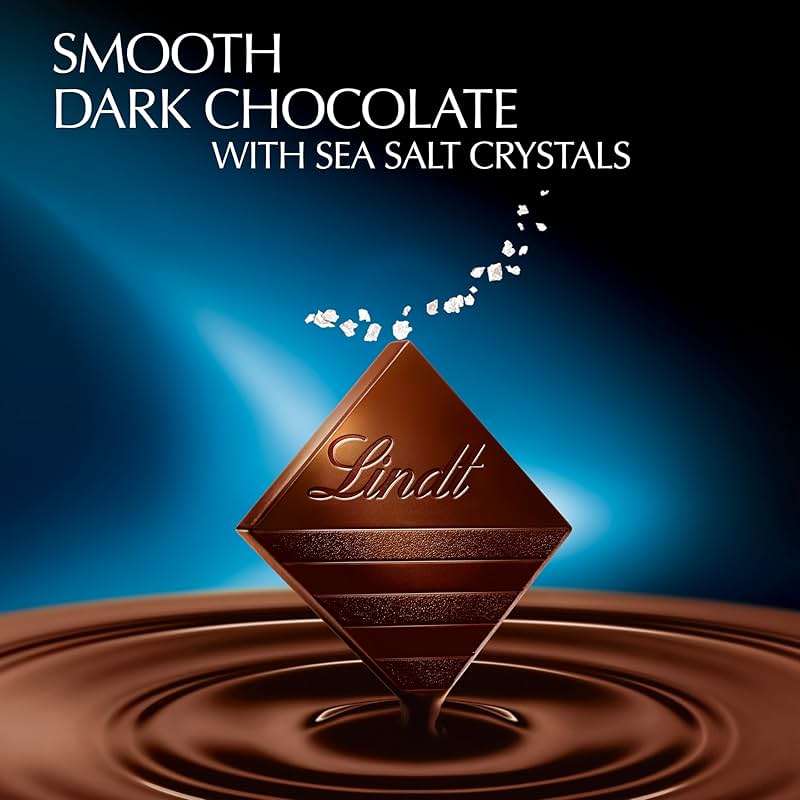 Lindt EXCELLENCE Sea Salt Dark Chocolate Bar, Dark Chocolate Candy with a Touch of Sea Salt, 3.5 oz. Bar (12 Pack) - Image 5
