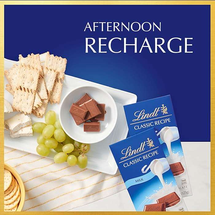 Lindt CLASSIC RECIPE Milk Chocolate Bar, Milk Chocolate Candy, 4.4 oz. (12 Pack) - Image 3