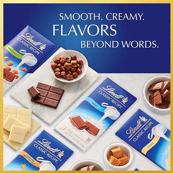 Lindt CLASSIC RECIPE Milk Chocolate Bar, Milk Chocolate Candy, 4.4 oz. (12 Pack) - Image 6