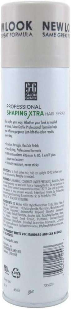 Salon Grafix Profession Shaping Hairspray, Extra Super Hold 9, 10 Oz - Image 3
