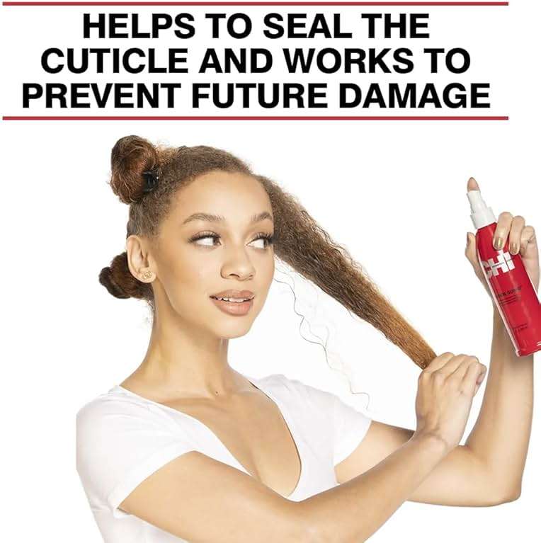CHI 44 Iron Guard Thermal Protection Spray for Hair, Heat Damage Shield with Ceramic Minerals, Lightweight Styling Spray, Frizz Control & Shine Enhancer, 8 Fl Oz - Image 3
