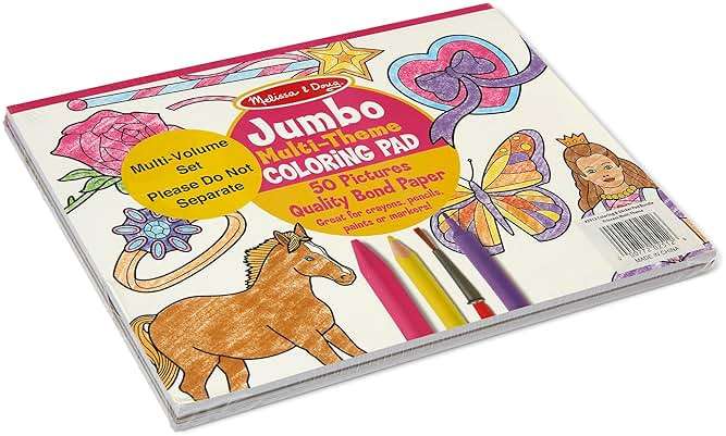 Melissa & Doug Sticker Collection and Coloring Pads Set: Princesses, Fairies, Animals, and More Kids Arts and Crafts, Sticker Books, Coloring Books for Kids Ages 3+ - FSC Certified - Image 5