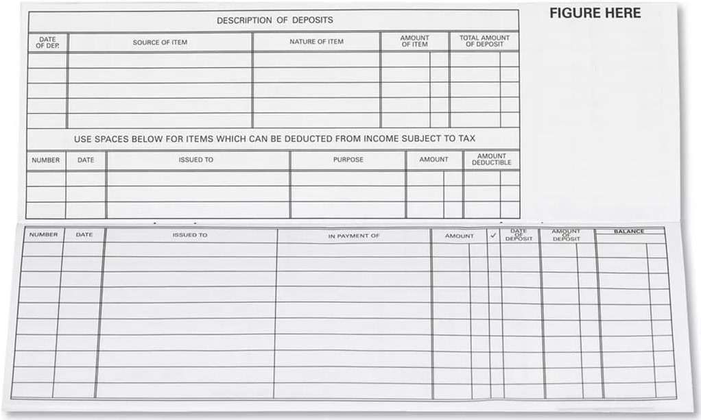 Register for Traveller Checks (1 Pack of 5 Registers) - Image 1