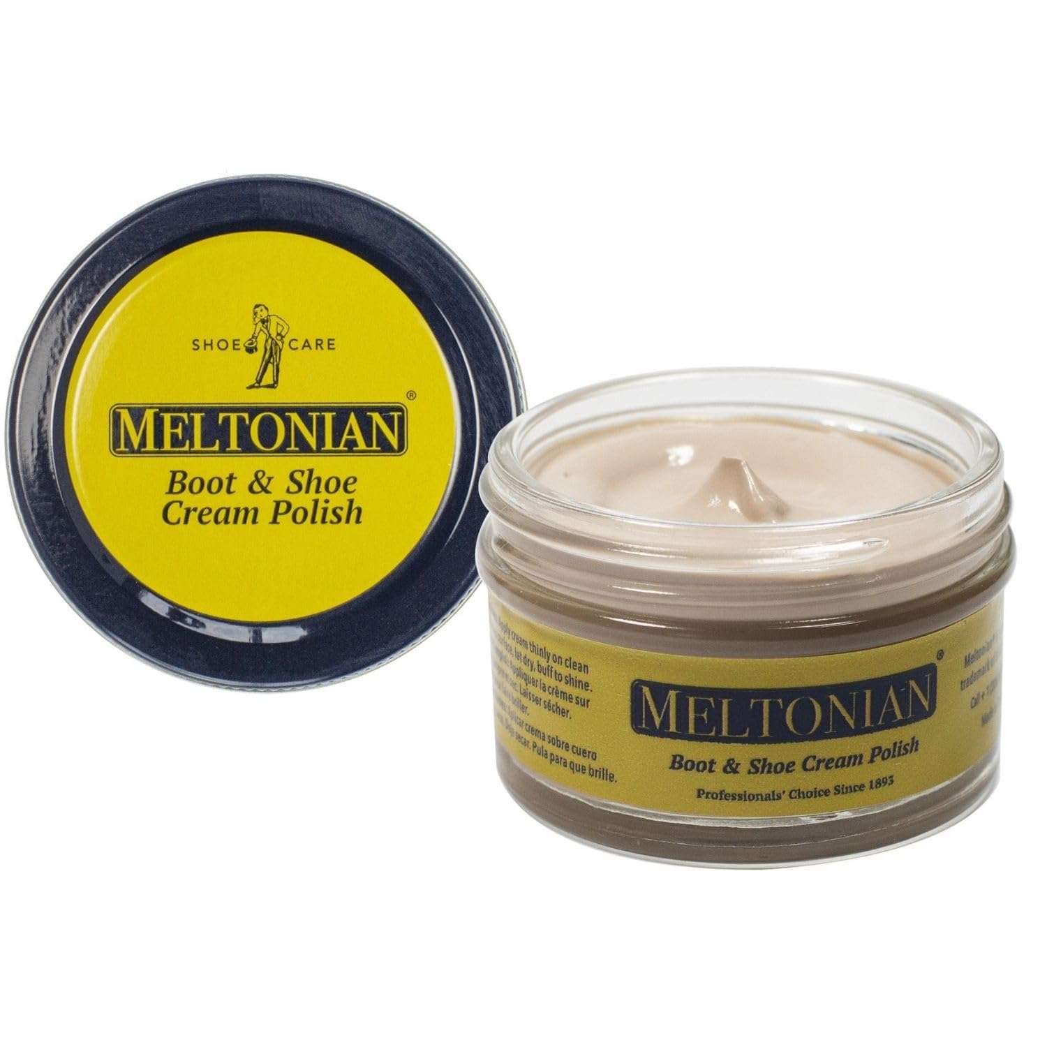 Meltonian Cream Shoe Polish, Boot Polish, Leather Shoe Polish Oil Based with Beeswax, Restores and Protects, Over 60 Colors - Image 1