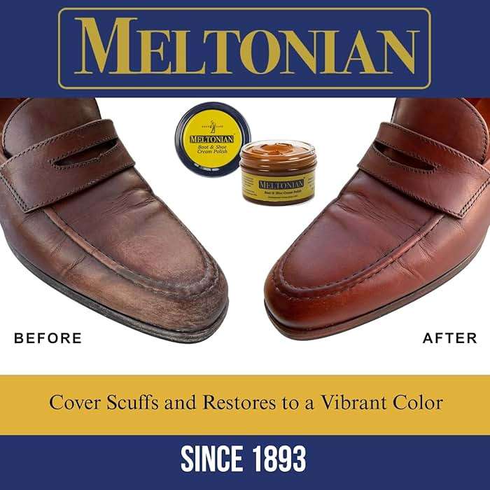 Meltonian Cream Shoe Polish, Boot Polish, Leather Shoe Polish Oil Based with Beeswax, Restores and Protects, Over 60 Colors - Image 3