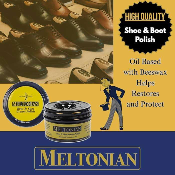 Meltonian Cream Shoe Polish, Boot Polish, Leather Shoe Polish Oil Based with Beeswax, Restores and Protects, Over 60 Colors - Image 5