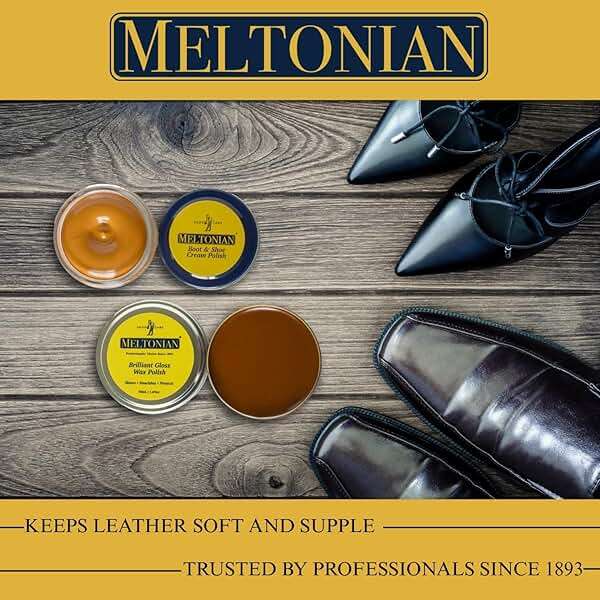 Meltonian Cream Shoe Polish, Boot Polish, Leather Shoe Polish Oil Based with Beeswax, Restores and Protects, Over 60 Colors - Image 7