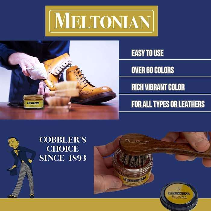 Meltonian Cream Shoe Polish, Boot Polish, Leather Shoe Polish Oil Based with Beeswax, Restores and Protects, Over 60 Colors - Image 8