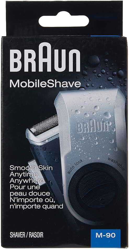 Braun Electric Razor for Men, M90 Mobile Electric Shaver, Precision Trimmer, Washable - Image 2