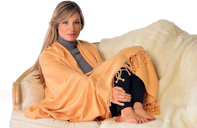 Cashmere Boutique 100% Pure Cashmere Throw Blanket - Lightweight, Breathable Cozy Luxury, Soft and Warm - 60 x 80 Inches - Image 3