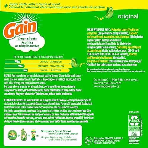 Gain dryer sheets Plus Wrinkle Release, Original Scent, 120 Count, Fights static with a touch of scent, laundry sheets - Image 9
