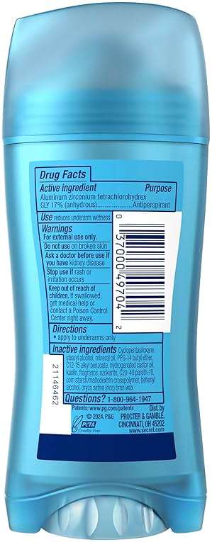Secret Fresh Antiperspirant Deodorant for Women, 72hr Breathable Sweat & Odor Protection, Instant Freshness & Gentle, PH Balancing Minerals, Clear Gel, Relaxing Lavender Scent, 2.6 oz - Image 9