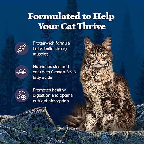 Blue Buffalo Wilderness with Chicken Natural High-Protein Grain-Free Dry Food for Adult Cats, Real Chicken First, Antioxidant-Rich LifeSource Bits Support Immunity, Promotes Strong Muscles, 12 lbs. - Image 5