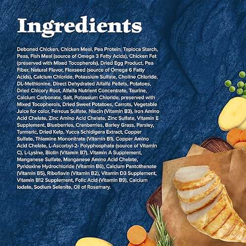 Blue Buffalo Wilderness with Chicken Natural High-Protein Grain-Free Dry Food for Adult Cats, Real Chicken First, Antioxidant-Rich LifeSource Bits Support Immunity, Promotes Strong Muscles, 12 lbs. - Image 6