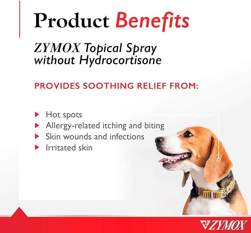 Zymox Topical Hot Spot Spray for Dogs and Cats Without Hydrocortisone, 2oz - Image 2