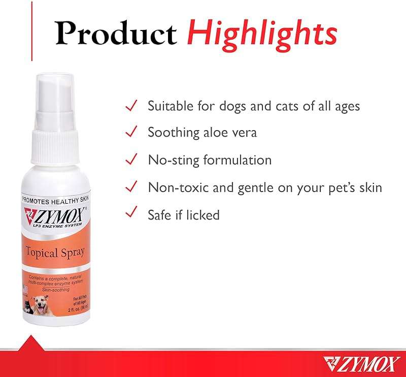 Zymox Topical Hot Spot Spray for Dogs and Cats Without Hydrocortisone, 2oz - Image 3