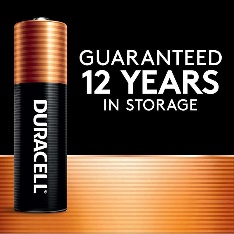 Duracell Coppertop AA Batteries with Power Boost Ingredients, 20 Count (Pack of 1) Double A Battery with Long-lasting Power, Alkaline AA Battery for Household and Office Devices - Image 5
