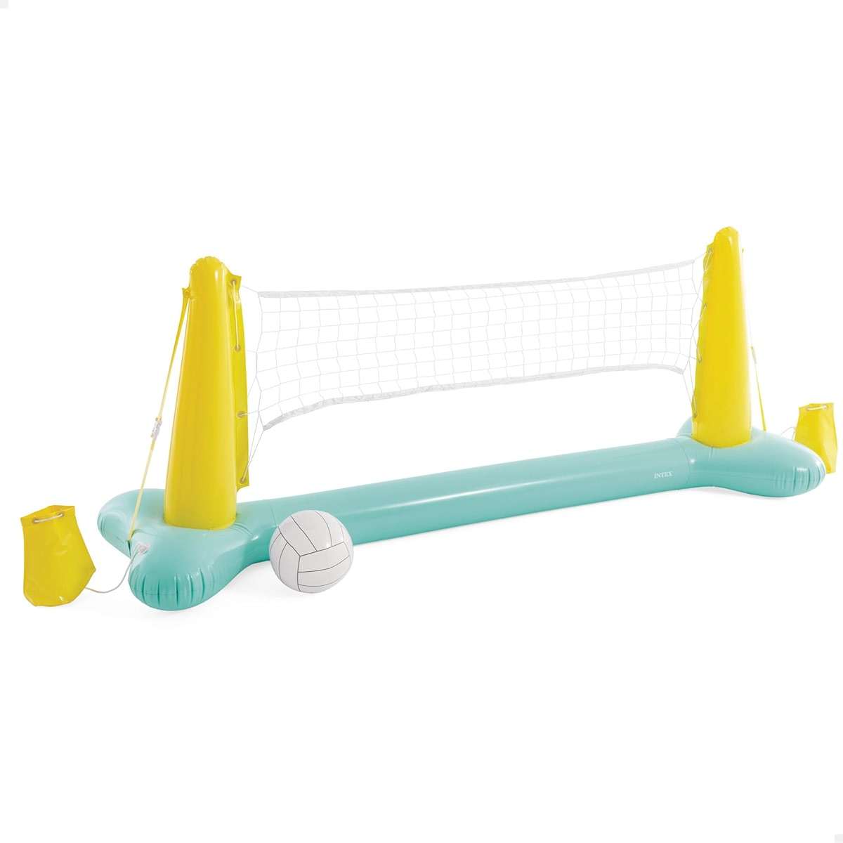 Intex 56508EP Inflatable Floating Swimming Pool Toys Volleyball Game, Green - Image 1