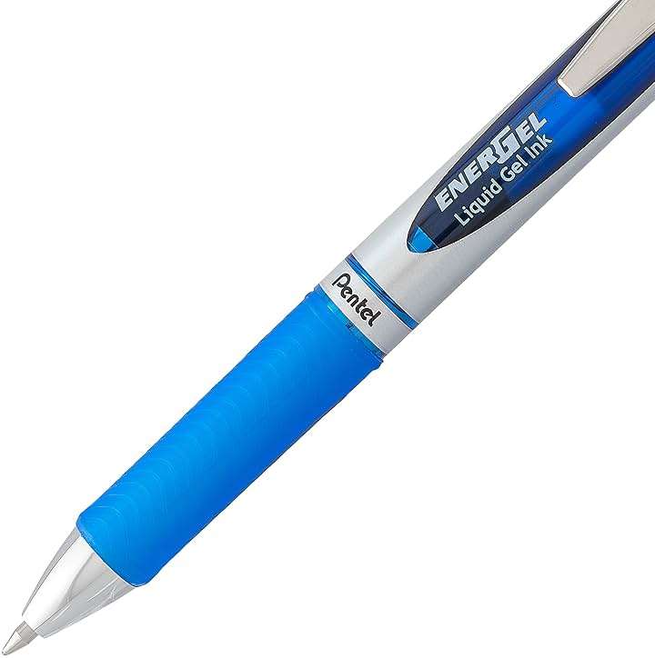 Pentel EnerGel Deluxe RTX Retractable Liquid Gel Pen, 0.7mm, Metal Tip, Blue Ink, 2 Pack (BL77BP2C) - Image 5