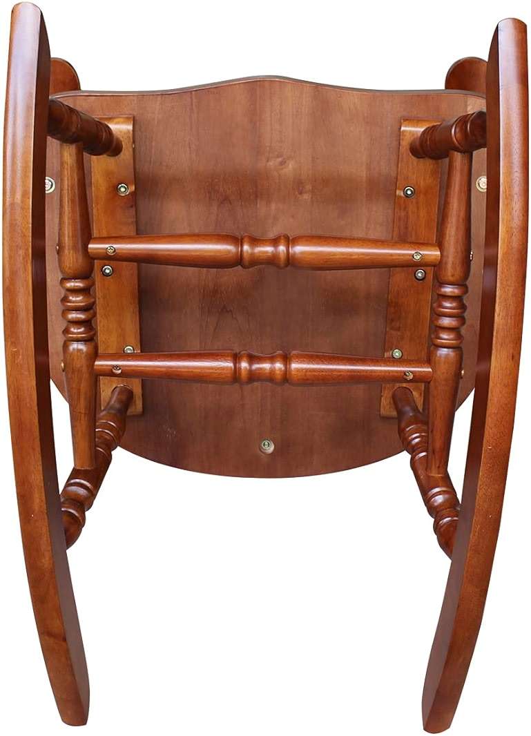 International Concepts Solid Wood Rocking Chair in Soft Cherry - Image 11