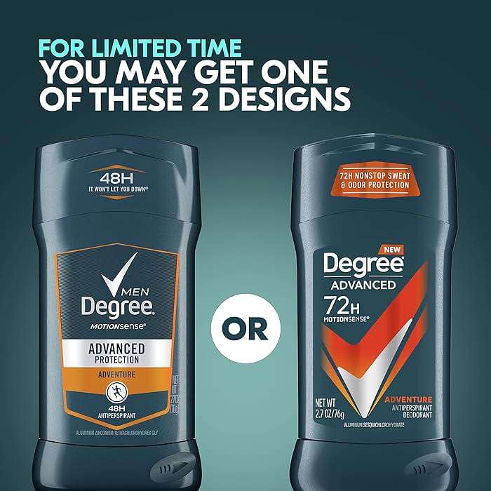 Degree Men Antiperspirant Deodorant Adventure Antiperspirant For Men With MotionSense Technology 2.7 oz, Pack of 4 - Image 3