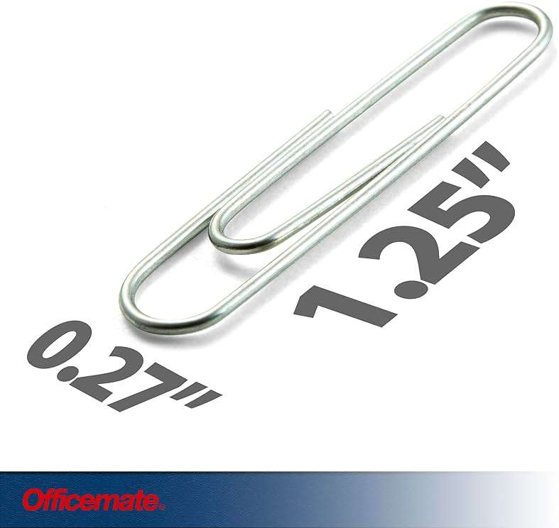 Officemate Premium #1 Paper Clips, 1,000 Paper Clips (10 Boxes of 100 Each) (99916) , Silver - Image 2