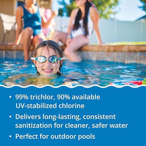 In The Swim 3 Inch Stabilized Chlorine Tablets for Sanitizing Swimming Pools - Individually Wrapped, Slow Dissolving - 90% Available Chlorine - Tri-Chlor - 50 Pounds - Image 3