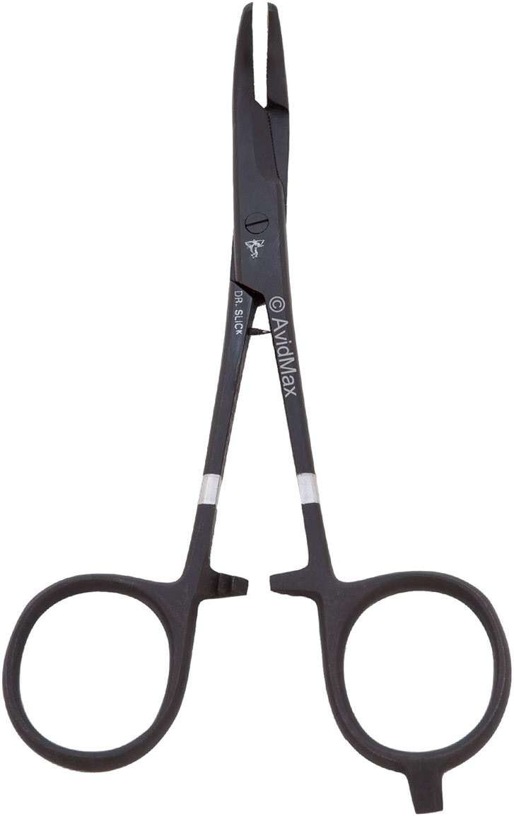 Dr. Slick Scissor Clamp, 6-1/2", Black, Curved, 1/2 - Image 1