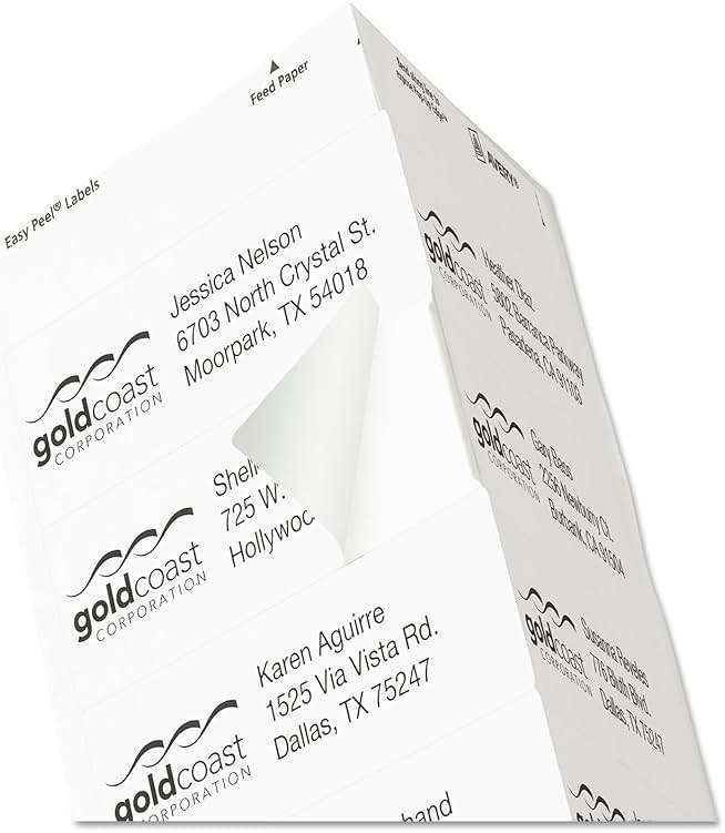 Avery Averyamp;reg; Easy Peel Address Labels for Inkjet Printer, 1-1/3 x 4, White, 350/Pack - Image 2