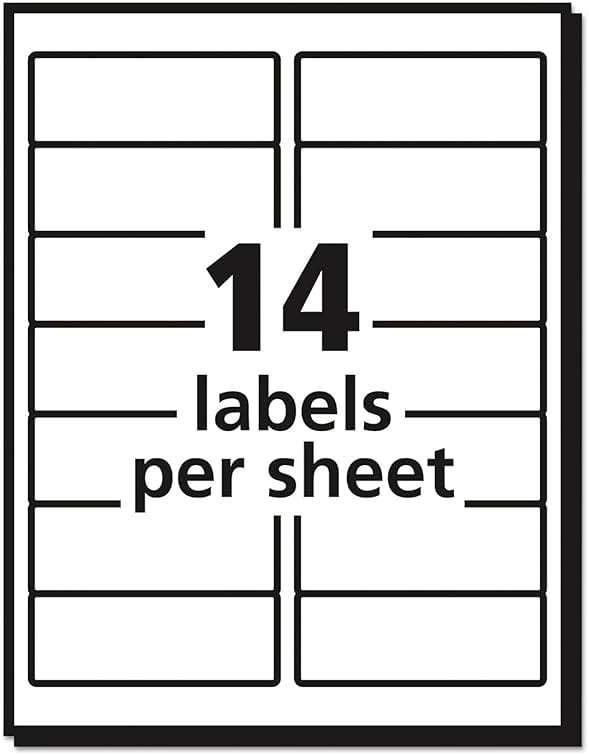 Avery Averyamp;reg; Easy Peel Address Labels for Inkjet Printer, 1-1/3 x 4, White, 350/Pack - Image 4
